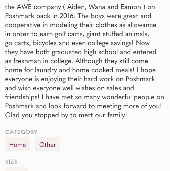 Personal Wana  ClosetQR CODE to BOOKMARK SO YOU CAN SHARE ITEMS and PEEK INSIDE! - Picture 14 of 14